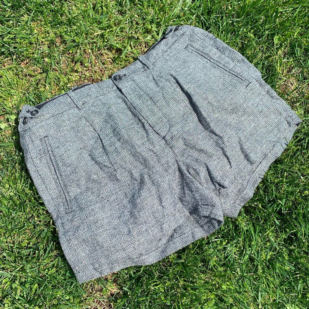 Madewell grey & black with silver thread shorts 10